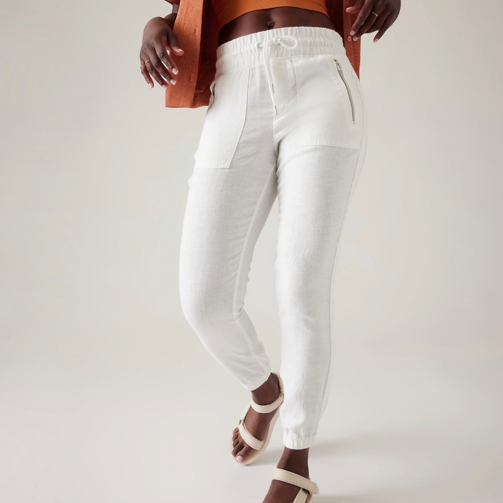 Athleta Cabo linen jogger pant